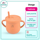 Boo&Bub Baby Silicone Cup BPA Free Microwavable Bowl Food Grade Training feeding Tableware - Boo & Bub