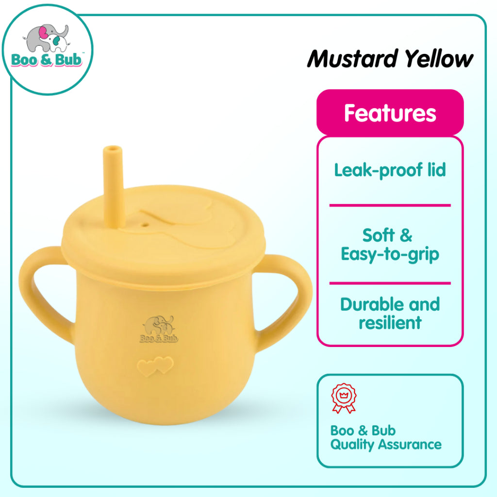 Boo&Bub Baby Silicone Cup BPA Free Microwavable Bowl Food Grade Training feeding Tableware - Boo & Bub