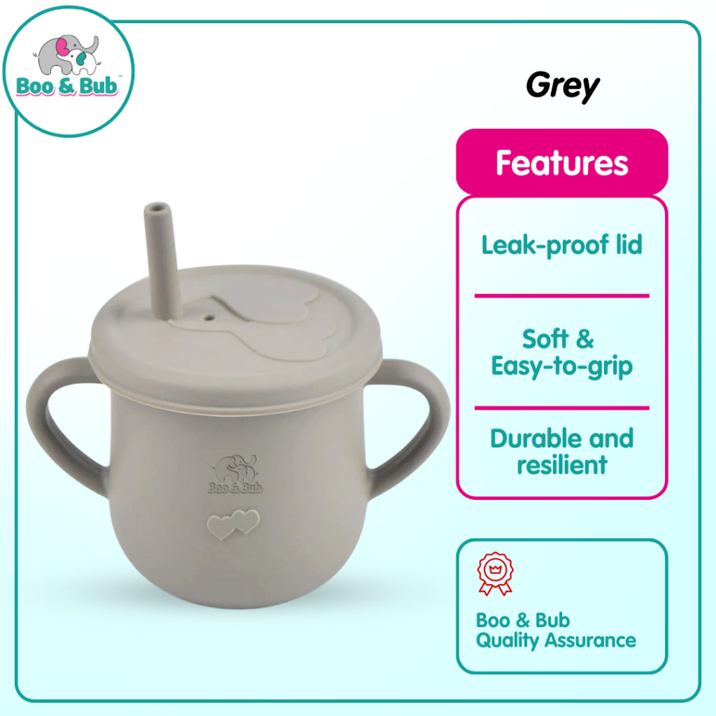 Boo&Bub Baby Silicone Cup BPA Free Microwavable Bowl Food Grade Training feeding Tableware - Boo & Bub