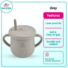 Boo&Bub Baby Silicone Cup BPA Free Microwavable Bowl Food Grade Training feeding Tableware - Boo & Bub
