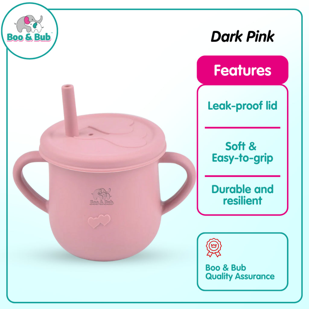 Boo&Bub Baby Silicone Cup BPA Free Microwavable Bowl Food Grade Training feeding Tableware - Boo & Bub