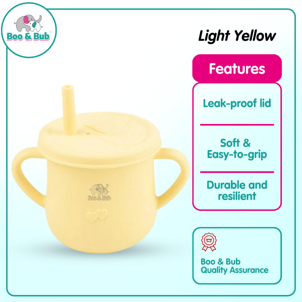 Boo&Bub Baby Silicone Cup BPA Free Microwavable Bowl Food Grade Training feeding Tableware - Boo & Bub