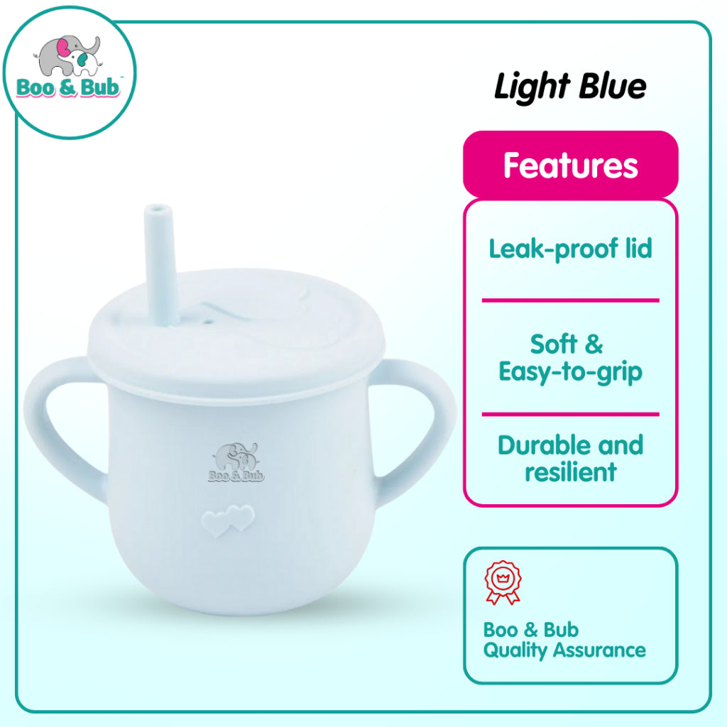 Boo&Bub Baby Silicone Cup BPA Free Microwavable Bowl Food Grade Training feeding Tableware - Boo & Bub