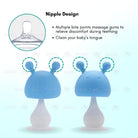 Boo&Bub Baby Teether Toys Rattle Mushroom Shape Baby Teether Silicone - Boo & Bub