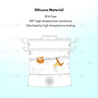 Boo&Bub 3 In 1 Portable Baby Pacifier Set Anti-drop Chain Nipple Box Silicone Teether Infant Newborn Holder - Boo & Bub
