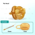 Boo&Bub 3 In 1 Portable Baby Pacifier Set Anti-drop Chain Nipple Box Silicone Teether Infant Newborn Holder - Boo & Bub