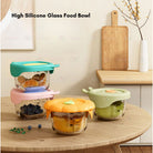 Boo&Bub Children's Complementary Food Bowls Children's Transparent Lunch Boxes Baby Glass Food Storage Containers - Boo & Bub