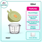 Boo&Bub Children's Complementary Food Bowls Children's Transparent Lunch Boxes Baby Glass Food Storage Containers - Boo & Bub