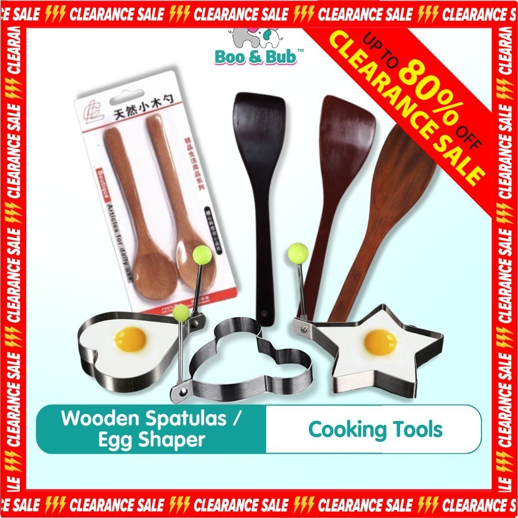 Cooking Tools | Kitchen Cooking Wooden Spoon Spatula Sudu Kayu Memasak Dapur - Boo & Bub
