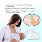 Boo&Bub 2pcs Natural Fit Silicone Nipple Shield Breastfeeding Nipple Protector Free Storage Box Pelindung Puting - Boo & Bub