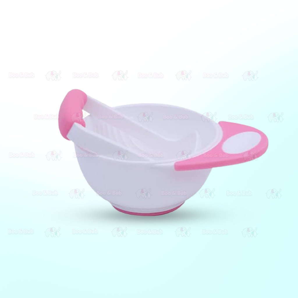 Boo&Bub Baby Grinding Bowl Manual Kids Feeding Bowl Vegetable Fruit Infant Food Masher Set Food Bowl - Boo & Bub