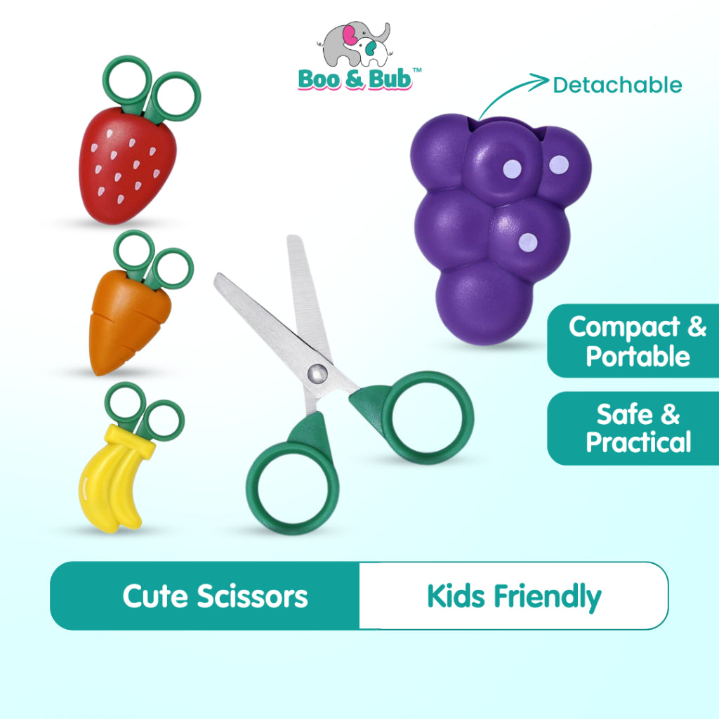 Boo&Bub Scissors With Magnet Tool Supplies Suitable For Home School And Office Craftings - Boo & Bub