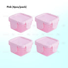 Boo&Bub 4Pcs 60ml Baby Food Container Milk Powder Container Infant Storage Portable Freezer Food Cup - Boo & Bub
