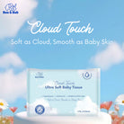 Boo&Bub Cloud Touch Ultra Soft Baby Tissue Moisturizing Lotion Tissue (40's x 8 packs) Facial tissues for delicate skin - Boo & Bub