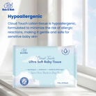Boo&Bub Cloud Touch Ultra Soft Baby Tissue Moisturizing Lotion Tissue (40's x 8 packs) Facial tissues for delicate skin - Boo & Bub