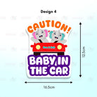 Boo&Bub Baby on Board Sticker |Baby in Car Sticker |Caution Sticker |Cute Baby On Board Sticker - Boo & Bub