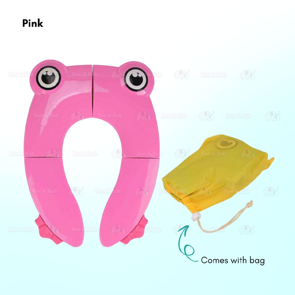 Boo&Bub Foldable Baby Toilet Seat Cover Kids Portable Cute Cartoon Potty Training Toilet Cushion - Boo & Bub