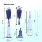 Boo&Bub 3in1 Cleaning Brush | Baby Bottle Brush Set | Cup Cleaning Tool Water Bottle Cleaner - Boo & Bub