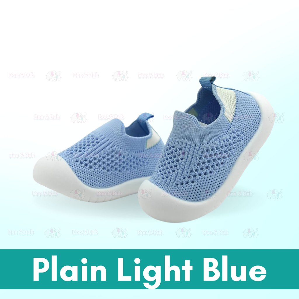 Boo&Bub Baby Shoes Toddler First Walking Shoes Non-Skid Infant Sneakers Breathable Knitted Mesh Boy & Girls Tennis Shoes - Boo & Bub