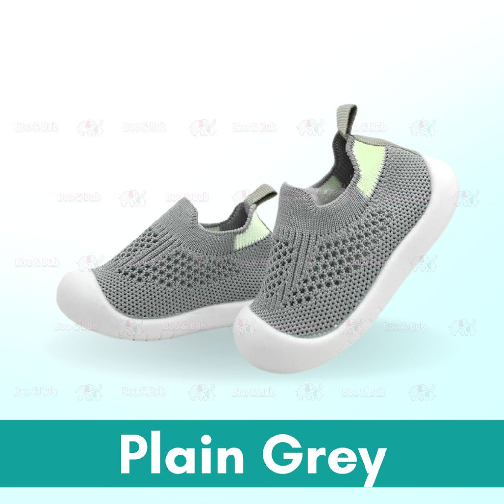 Boo&Bub Baby Shoes Toddler First Walking Shoes Non-Skid Infant Sneakers Breathable Knitted Mesh Boy & Girls Tennis Shoes - Boo & Bub