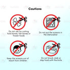 Boo and Bub Food Ceramic Scissor420 Stainless Steel Baby Food Multipurpose Scissors Portable Feeding Scissor - Boo & Bub