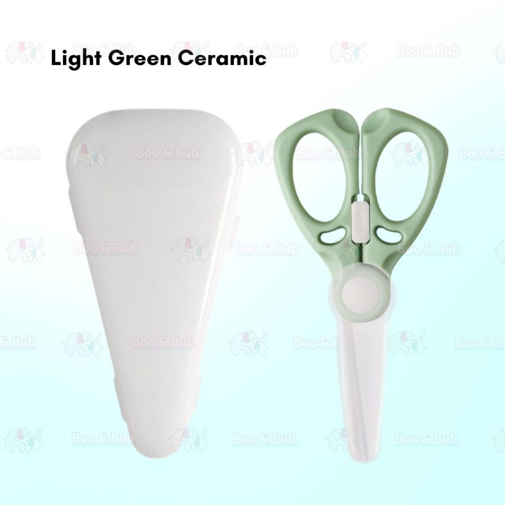Boo and Bub Food Ceramic Scissor420 Stainless Steel Baby Food Multipurpose Scissors Portable Feeding Scissor - Boo & Bub
