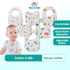 Boo&Bub 8-layer U-shaped Waterproof Saliva Towel Waterproof Bib Baby Cotton Saliva Towel - Boo & Bub