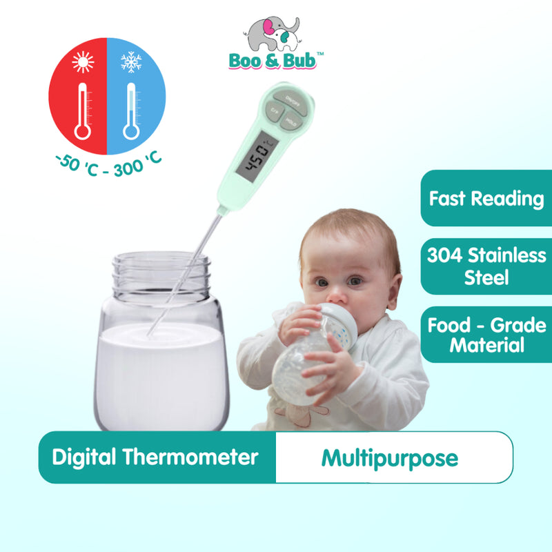Boo and Bub ReadyStock MISUTA Milk Thermometer Digital Kitchen Thermometer For Milk Meat Cooking Food Electronic Kitchen