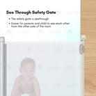 Boo and Bub Retractable Baby Gate Pagar Baby Safety Gate For Stairs Pagar Budak Baby Safety Murah baby door gate 护栏 - Boo & Bub