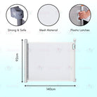 Boo and Bub Retractable Baby Gate Pagar Baby Safety Gate For Stairs Pagar Budak Baby Safety Murah baby door gate 护栏 - Boo & Bub