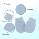 Boo&Bub Newborn Baby Mittens Infant Toddler Gloves No Scratch Mittens Unisex Cotton Gloves for 0-6 Months Baby Boys Girl - Boo & Bub