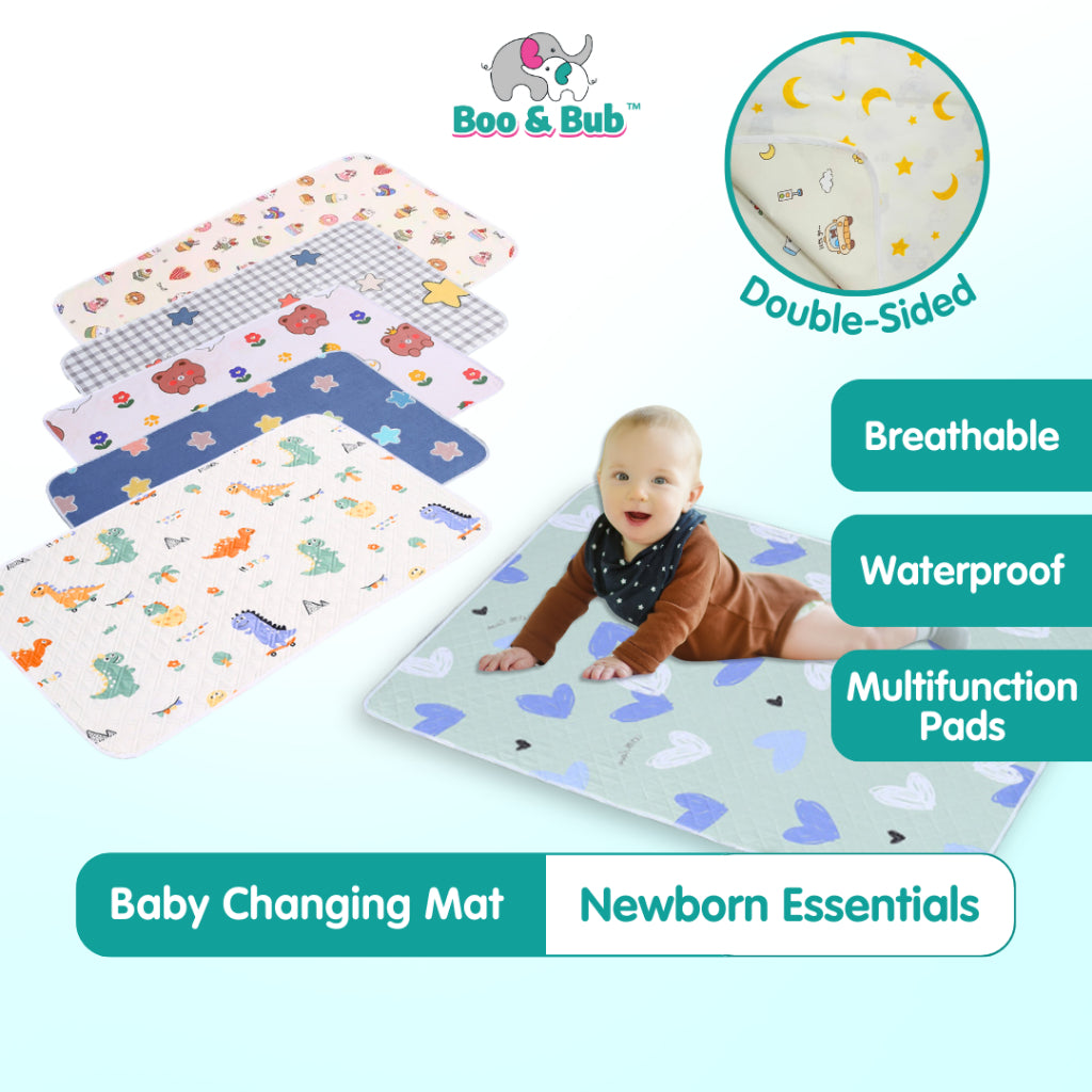 Boo&Bub Washable Baby Diaper Changing Mat Baby Urine Mat Waterproof Mattress Protector Pelapik tilam 婴儿隔尿垫成人 urine pad - Boo & Bub