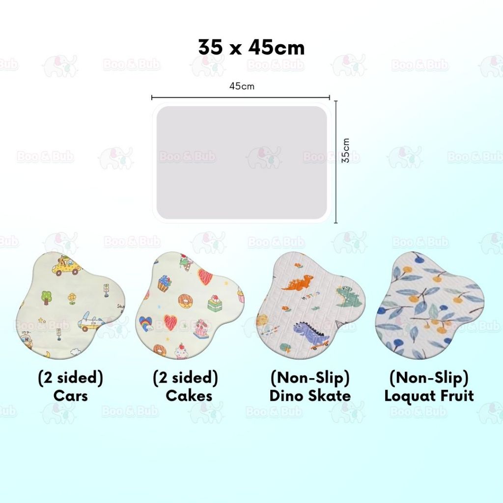 Boo&Bub Washable Baby Diaper Changing Mat Baby Urine Mat Waterproof Mattress Protector Pelapik tilam 婴儿隔尿垫成人 urine pad - Boo & Bub
