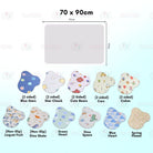 Boo&Bub Washable Baby Diaper Changing Mat Baby Urine Mat Waterproof Mattress Protector Pelapik tilam 婴儿隔尿垫成人 urine pad - Boo & Bub