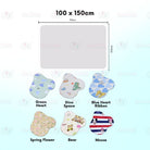 Boo&Bub Washable Baby Diaper Changing Mat Baby Urine Mat Waterproof Mattress Protector Pelapik tilam 婴儿隔尿垫成人 urine pad - Boo & Bub