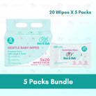 Boo&Bub 20pcs Premium Honey Comb Non alcohol BABY WIPES Baby wet wipe tisu basah baby tissue basah wet tisu baby 婴儿湿纸巾 - Boo & Bub