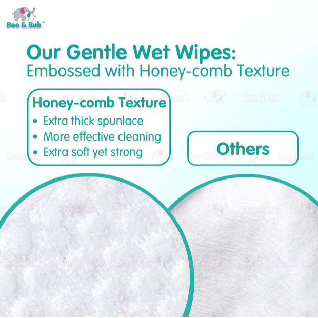 [Carton] Boo&Bub 20's x 30 packs Premium Non Alcohol Baby Wet Wipes Baby Wet Tissue Gentle Wipes Baby Wipes Tisu Basah - Boo & Bub