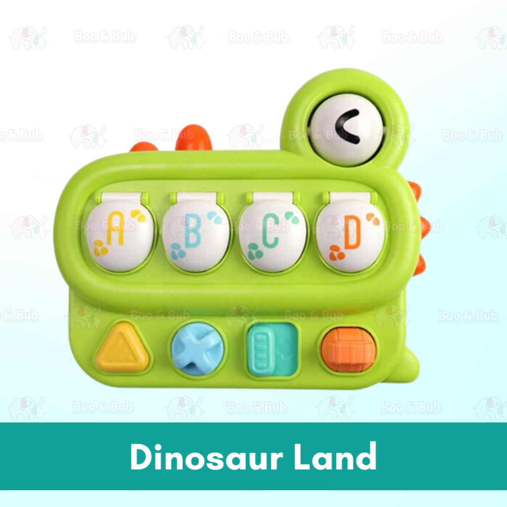 Boo and Bub Dinosaur Baby Pop Up Animal Toy Early Learning Development Montessori Sensory Toy Interactive Toys for Kids - Boo & Bub