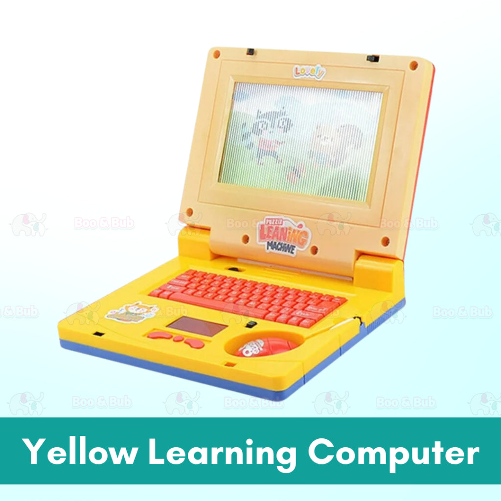 Boo & Bub Kids Laptop Computer with Mouse Learning Machine Early Learning Learner Pretend Play Toys Mainan Budak Belajar - Boo & Bub