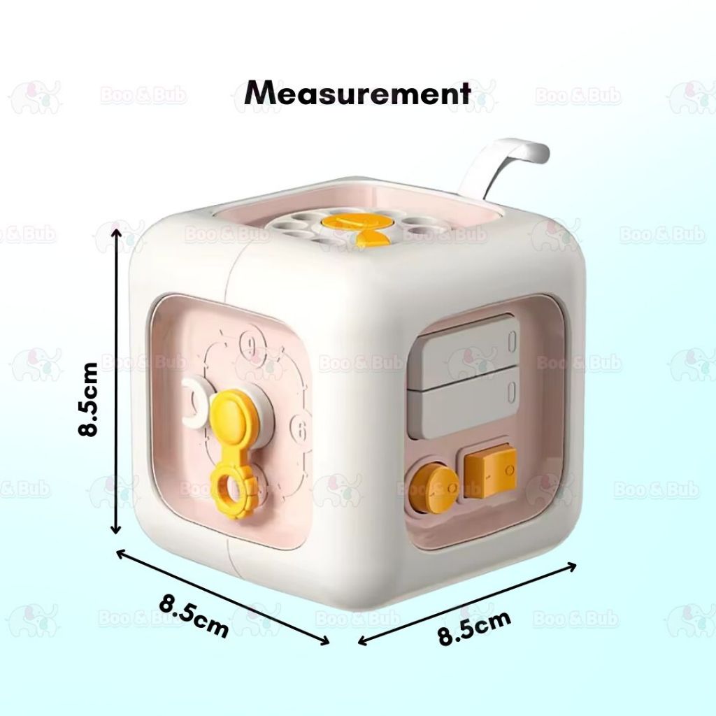 Baby Busy Cube Toys Montessori Toys for Toddler Travel Toys Baby Sensory Toys Busy Block Fine Motor Skill Mainan Bayi - Boo & Bub
