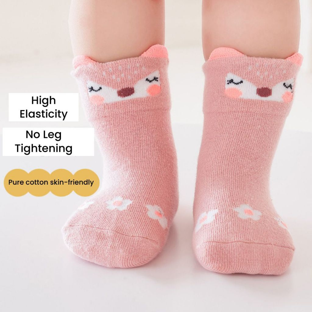 Boo&Bub Cute Baby Girl Socks Summer Breathable Mesh Cotton Children Socks Infant Baby Boy Toddler Socks - Boo & Bub