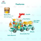 Boo and Bub 5 in1 Baby Walker Train  Ultimate Baby Walker Stand-to-Sit Trolley High Quality Kids Gift For Toddler Learn - Boo & Bub
