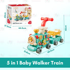 Boo and Bub 5 in1 Baby Walker Train  Ultimate Baby Walker Stand-to-Sit Trolley High Quality Kids Gift For Toddler Learn - Boo & Bub