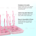 Boo&Bub Foldable Baby Bottle Drying Rack Bottle Stand Pacifier Feeding Bottle Storage Rak Botol Susu Bayi - Boo & Bub
