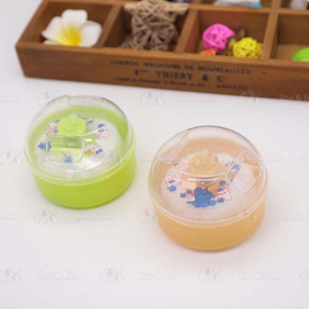 Boo&bub Portable Baby Powder Puff Sponge Container Case Box Baby Powder Case Talcum Powder Puff Bekas Bedak Bayi 婴儿爽身粉盒 - Boo & Bub