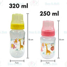 Boo&Bub Botol Susu PP Wide Neck Baby Bottle Baby Milk Bottle Feeding Bottle Nursing Bottle 150ml/250ml/320ml - Boo & Bub
