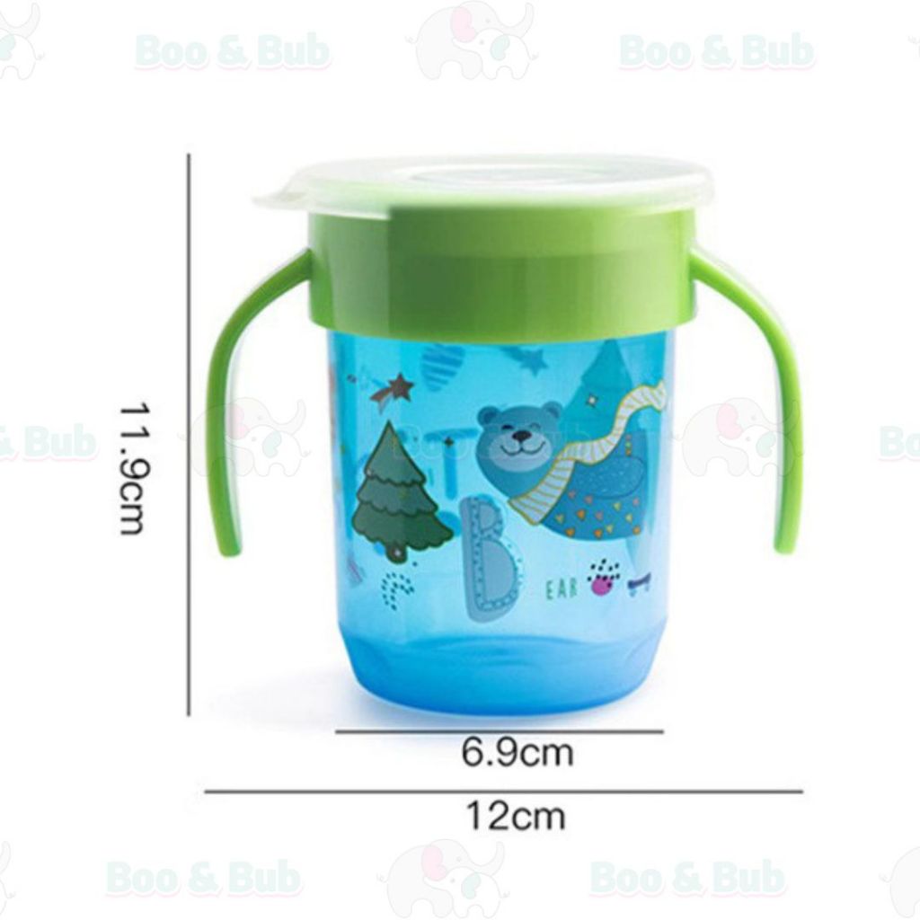 Boo&Bub 360° Magic Training Cup baby learning Drinking Cup Sippy Cup 250ml Leak Proof Training Sippy Cup - Boo & Bub