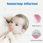 Boo&Bub Silicone Baby Bottle Wide-neck Anti-flatulence Bayi Botol Susu with straw BPA FREE - Boo & Bub