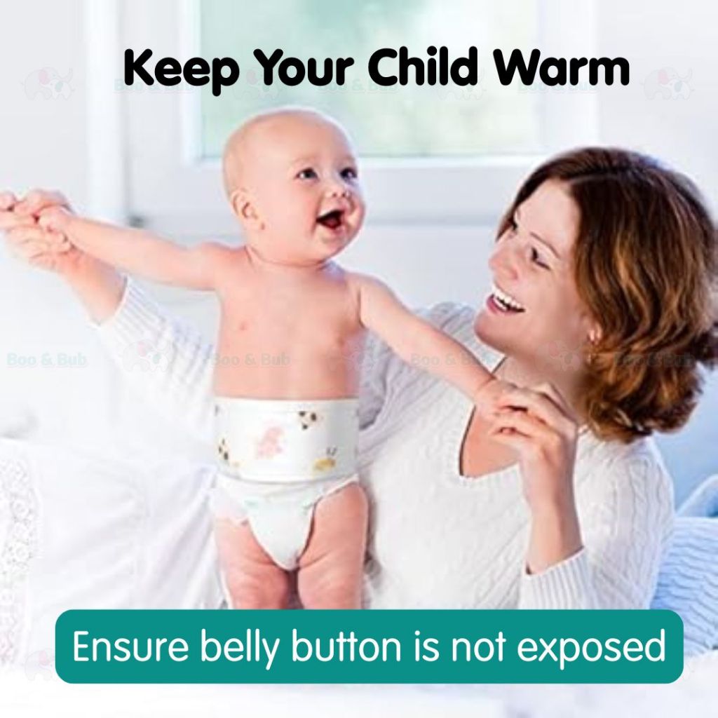 Boo and Bub Newborn Baby Umbilical Cord Care Bellyband Binder Baby Belly Stomach Binder Cover Bedung Bayi Barut Baby - Boo & Bub