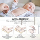 Boo and Bub Newborn Baby Umbilical Cord Care Bellyband Binder Baby Belly Stomach Binder Cover Bedung Bayi Barut Baby - Boo & Bub
